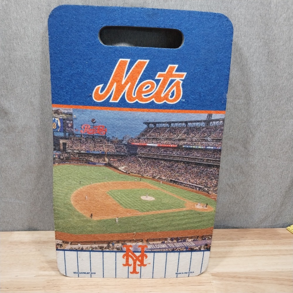 New York Mets Stadium Pad Seat Cushion 17x10 Blue